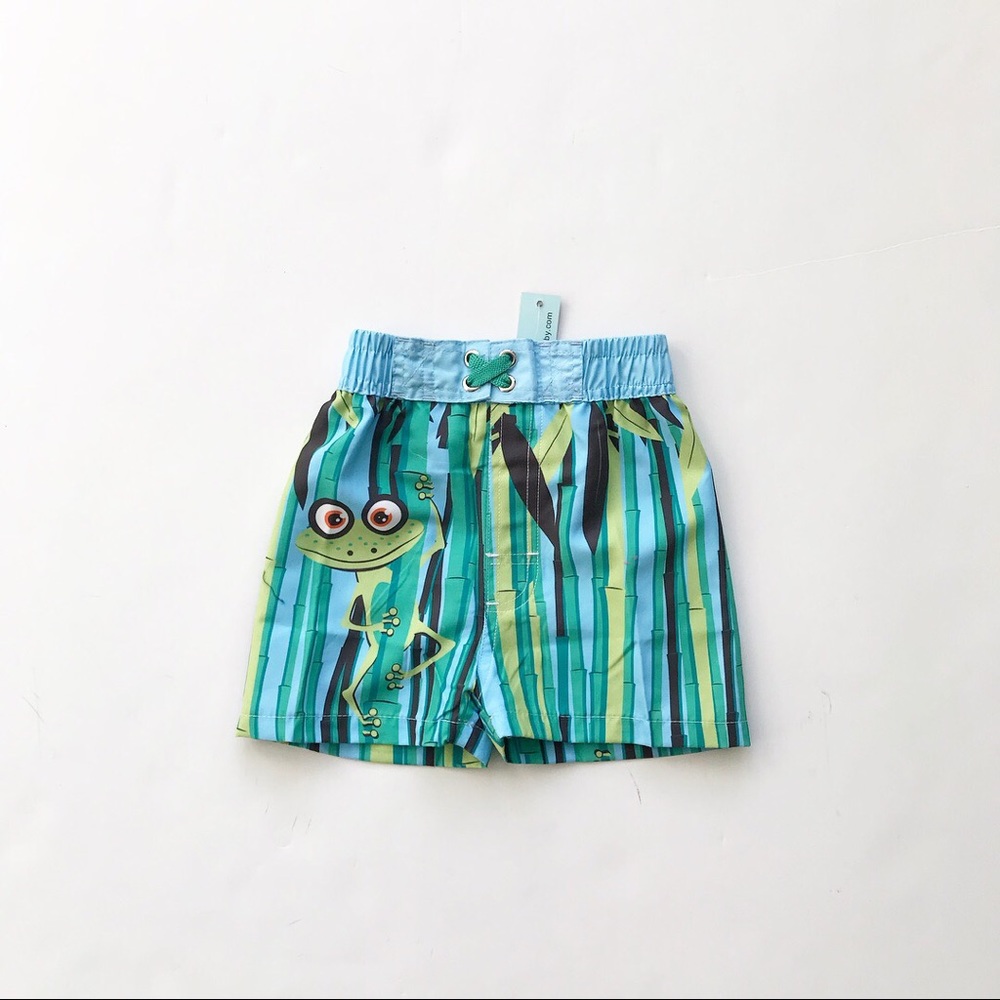 Nano NWT frog/bamboo print swin shorts 12 months